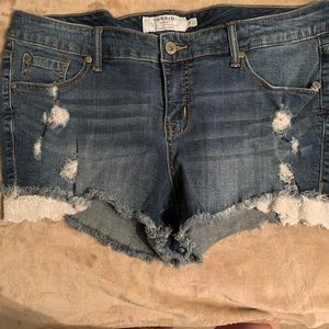 Blue jean shorts
